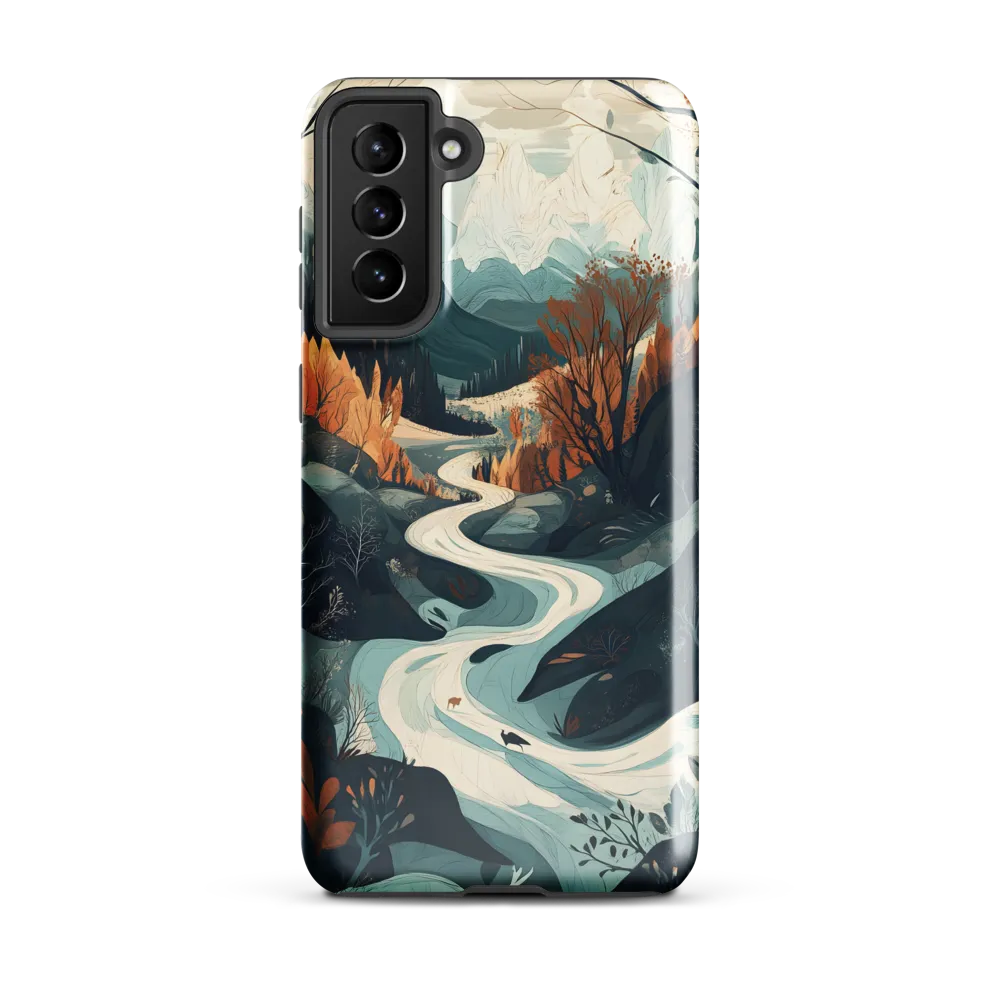 Winding Serenity: A Digital Landscape