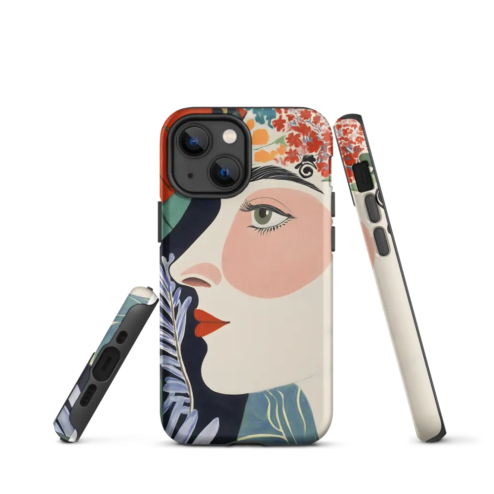 Floral Serenade: A Modern Portrait