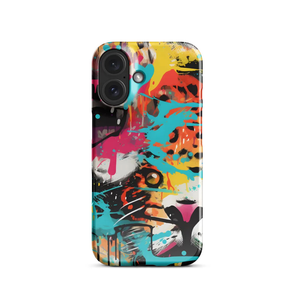 Fierce Fusion: Tiger and Lion in Graffiti | Phone Case |  16 | Snap Case | Glossy