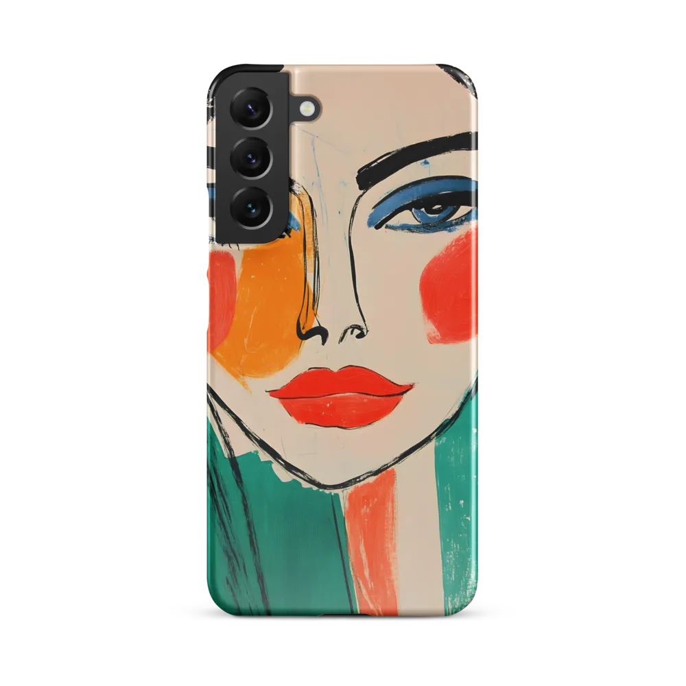 Vivid Portrait of a Modern Muse | Phone Case |  S22 Plus | Snap Case | Glossy