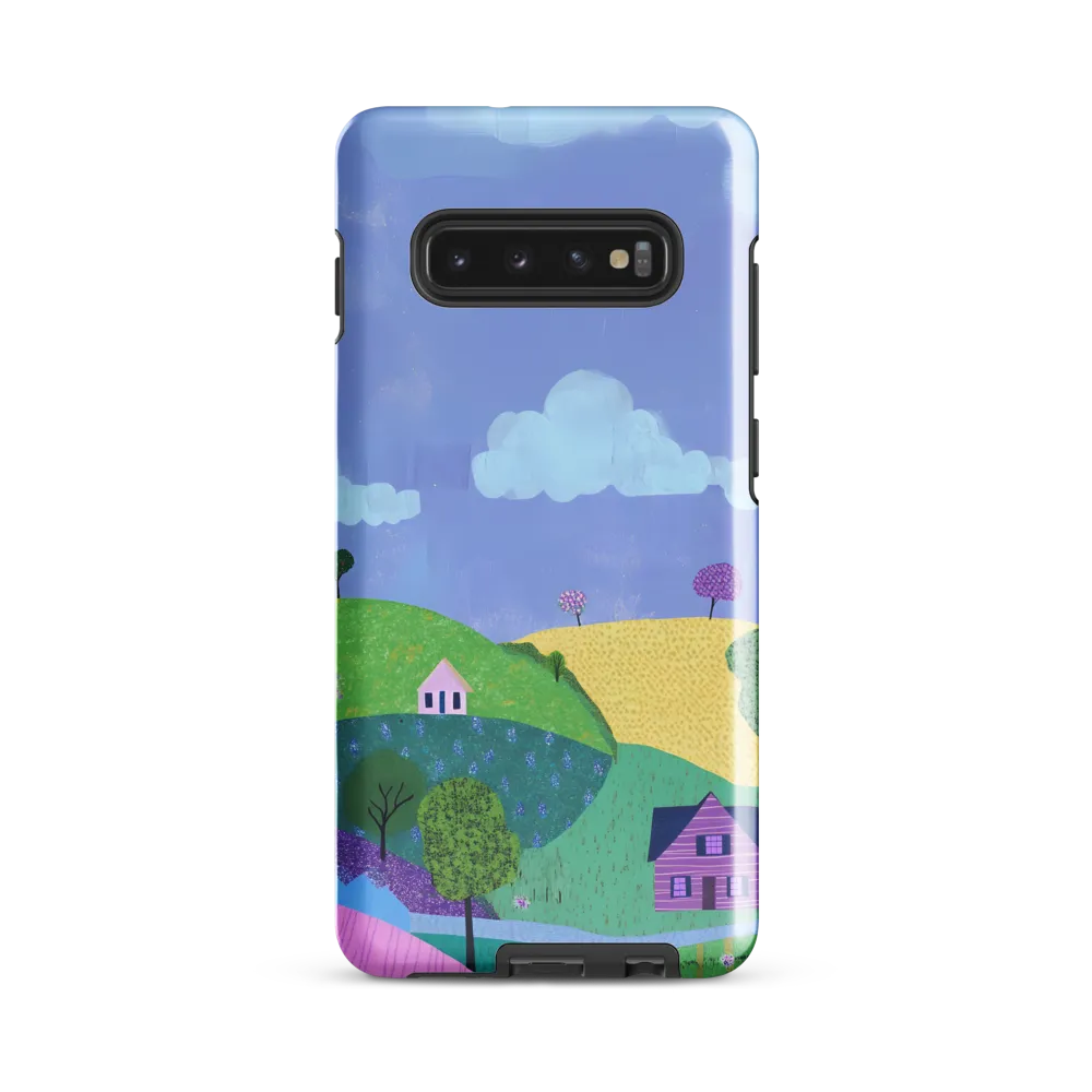 Whimsical Hills and Quaint Homes | Phone Case |  S10 Plus | Tough Case | Glossy