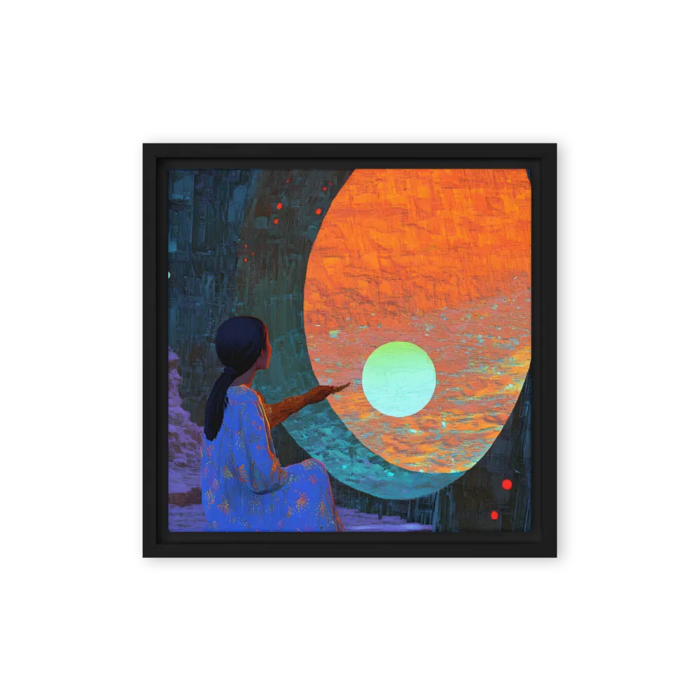 The Portal of Dreams | Canvas with Black Frame | 12″×12″