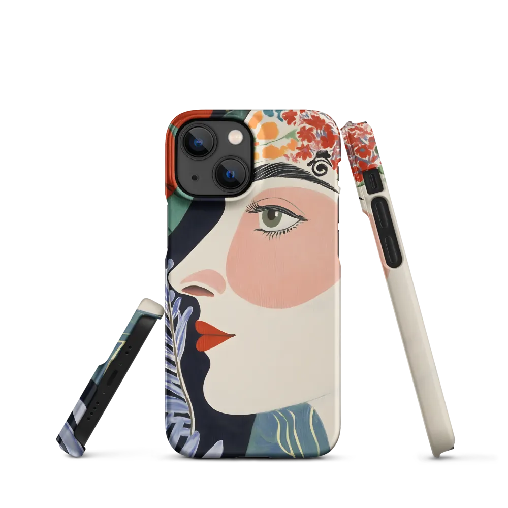 Floral Serenade: A Modern Portrait