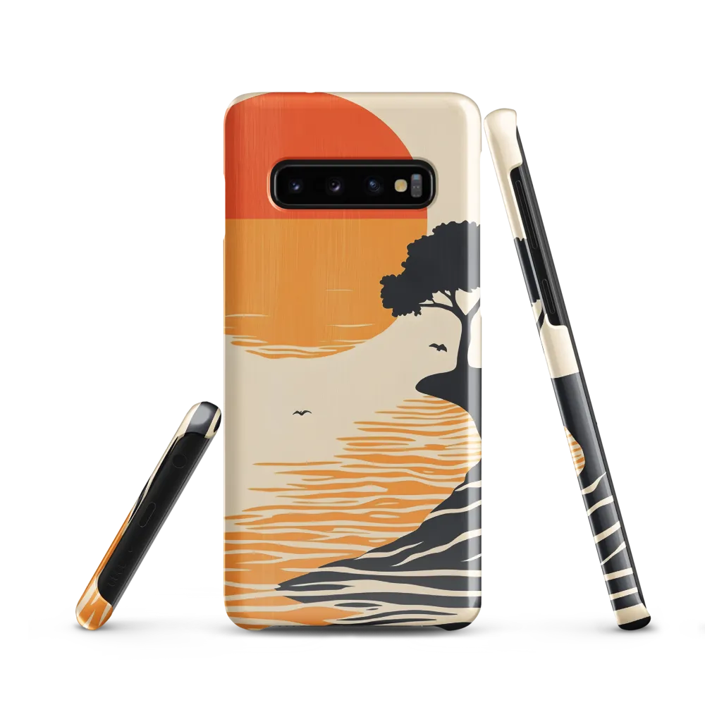 Serene Sunset | Phone Case |  S10 | Snap Case | Glossy