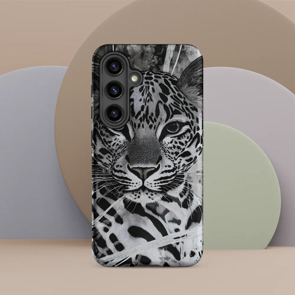 Majestic Gaze: The Leopard's Portrait | Phone Case |  S24 | Tough Case | Matte