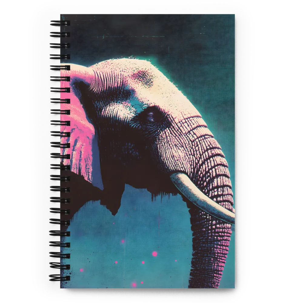 The Elephant in Neon | Spiral Notebook