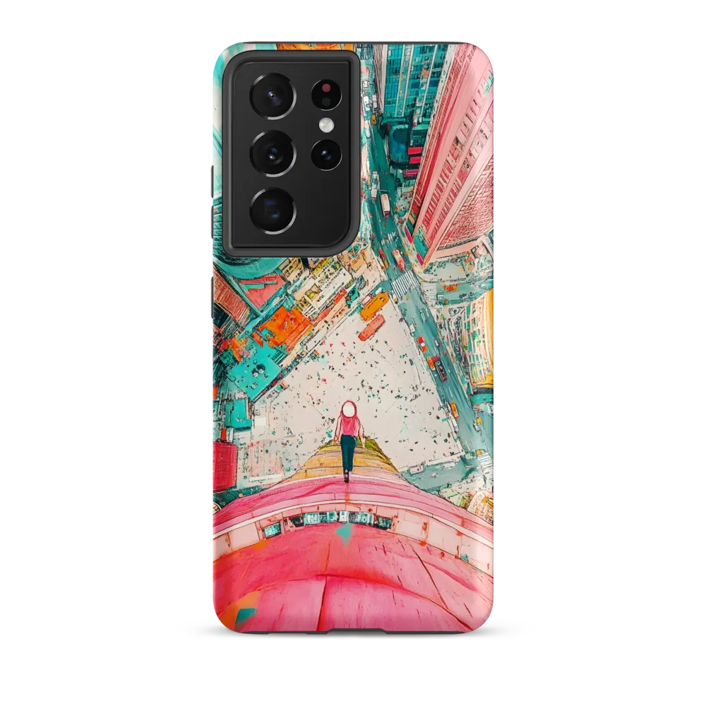Vertical Horizons: A Surreal Cityscape Adventure | Phone Case |  S21 Ultra | Tough Case | Matte