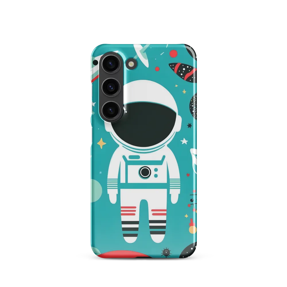 Whimsical Astronaut in Cosmic Wonderland
