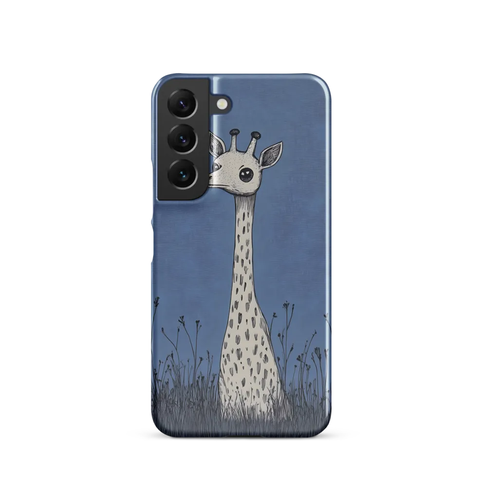 Whimsical Giraffe in Blue