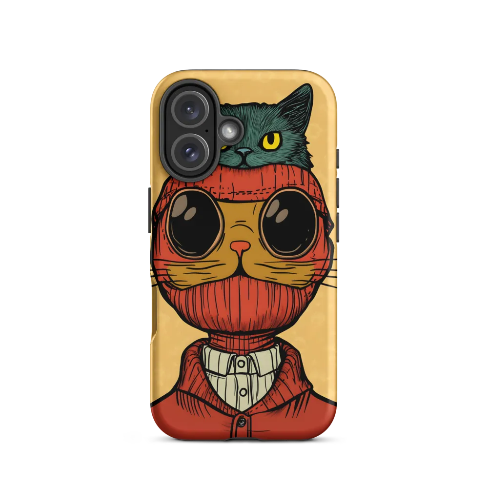 Whimsical Fusion: Cat and Human | Phone Case