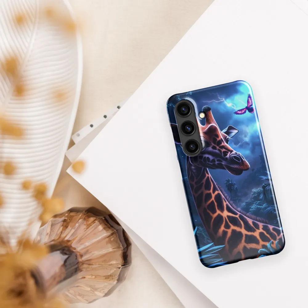 Mystical Giraffe in Twilight Jungle
