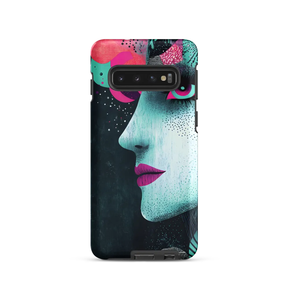 Mystical Beauty in Blue and Pink | Phone Case |  S10 | Tough Case | Matte