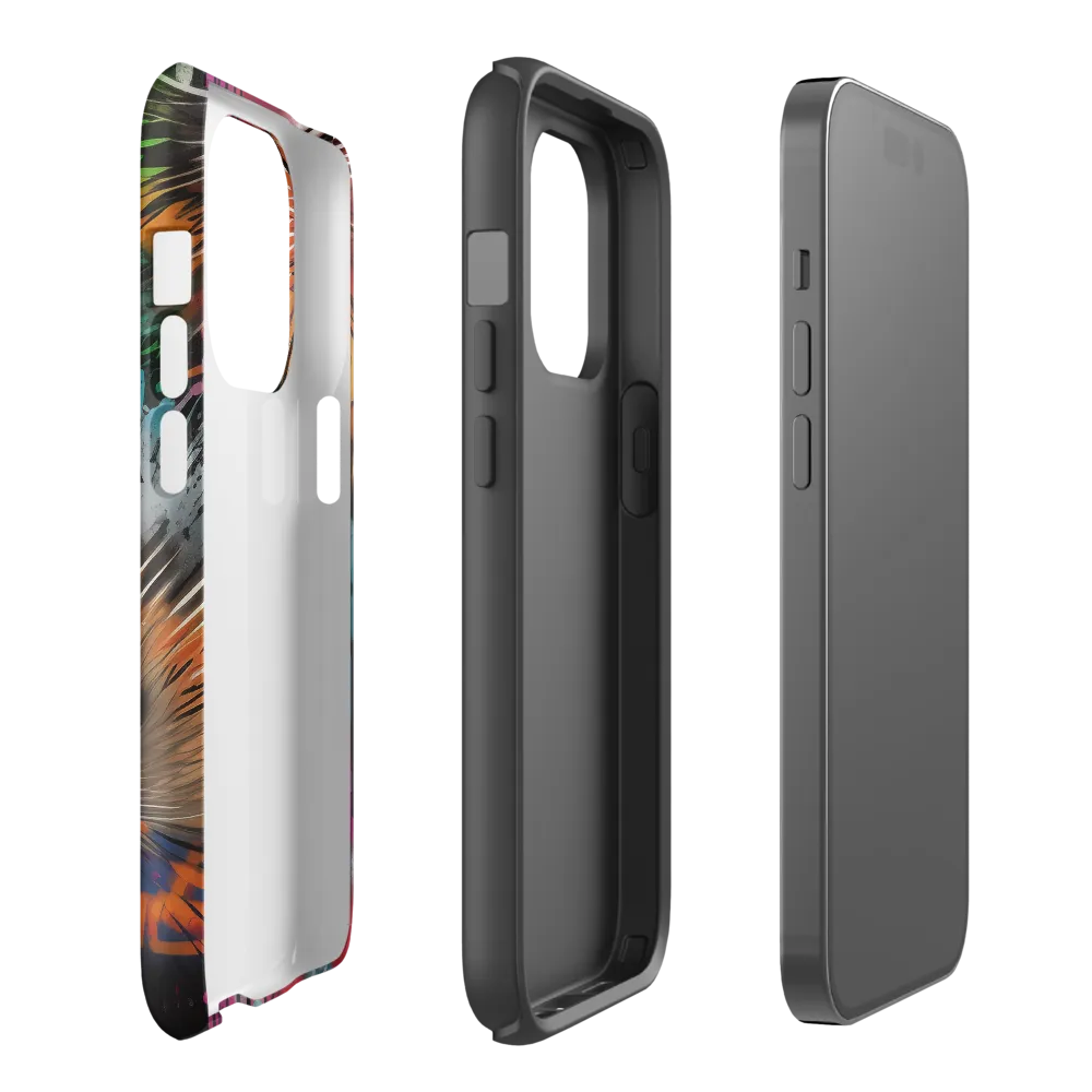 Whimsical Hedgehogs in a Kaleidoscopic Wonderland | Phone Case |  14 Pro | Tough Case | Matte