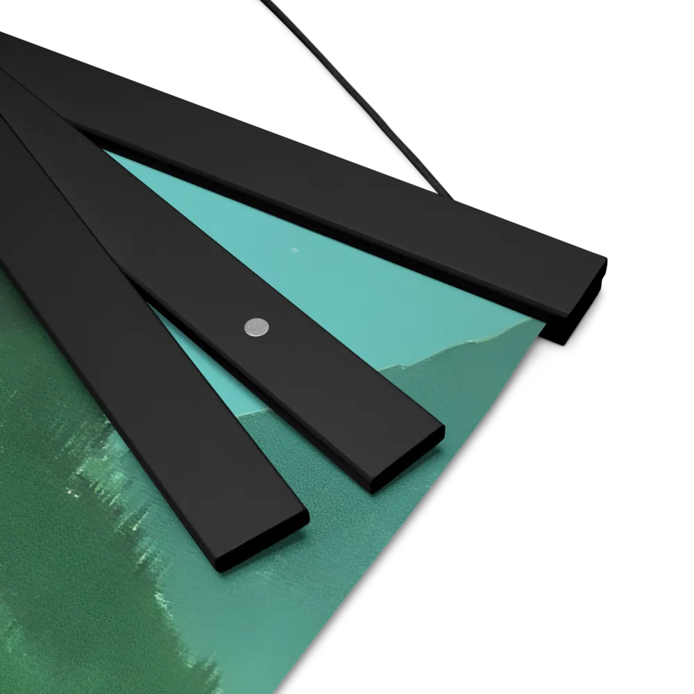 Reflections of Tranquility | Poster With Black Wood Hanger | 16″×16″