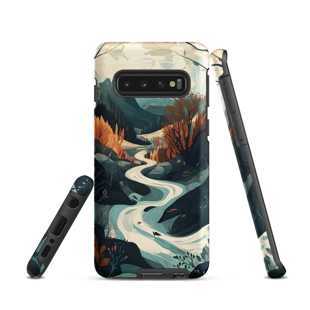 Winding Serenity: A Digital Landscape