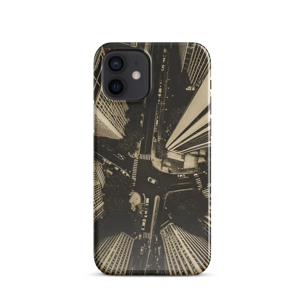 Urban Symphony: Aerial Perspective of City Life | Phone Case |  12 | Snap Case | Glossy