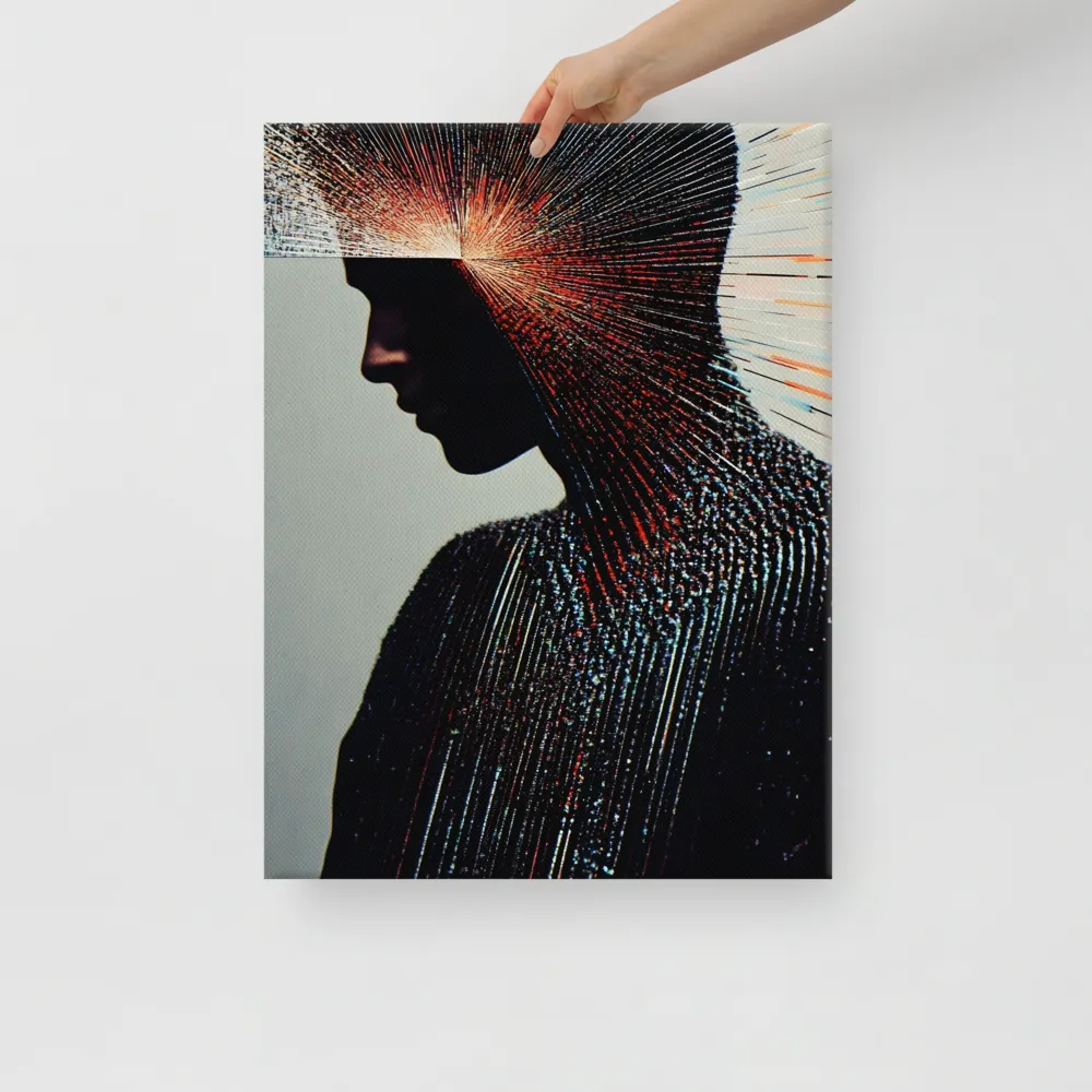 Radiant Reflection: An Abstract Journey of Thought | Canvas | 18″×24″