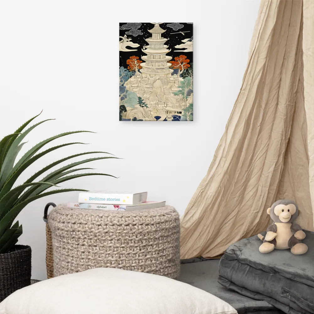 Whispers of the Pagoda | Canvas | 12″×16″