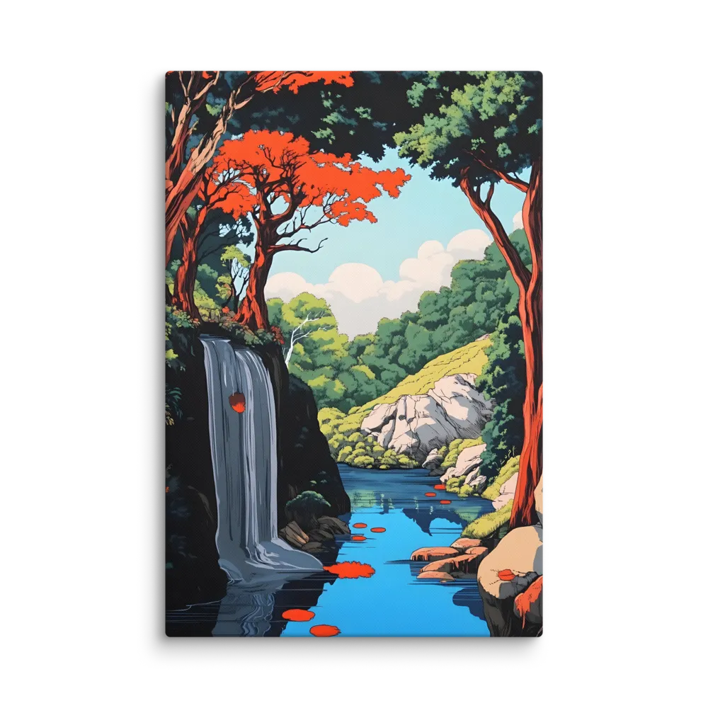 Elysian Cascade | Canvas | 32″×48″