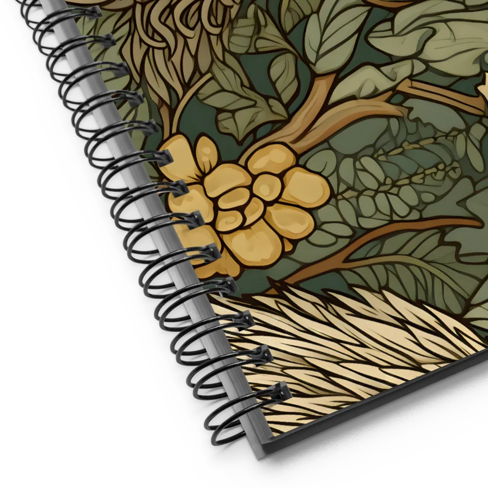 Whimsical Hedgehog Garden | Spiral Notebook