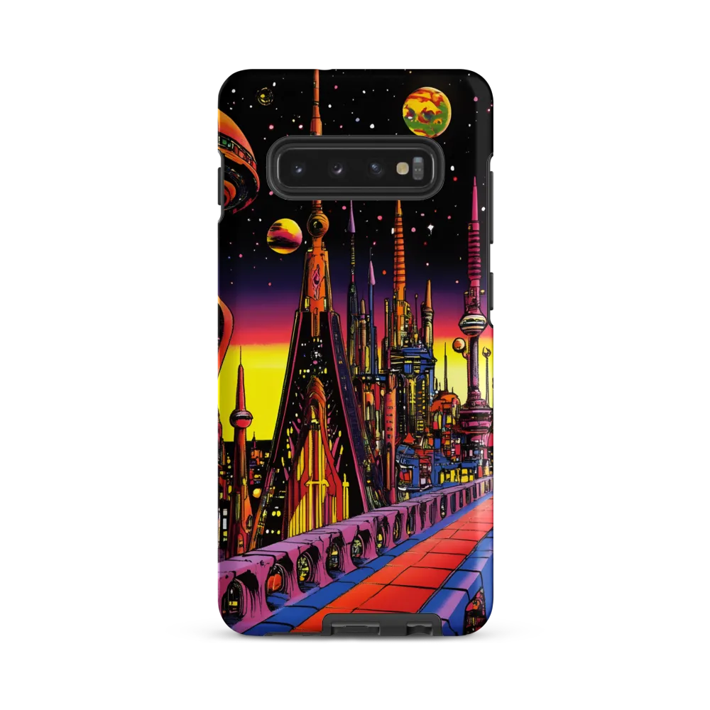 Futuristic Cosmos: A Journey Through Neon Cities