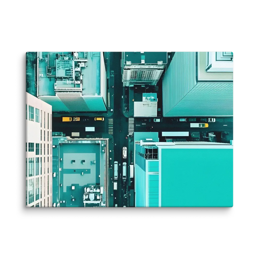 Urban Geometry: Aerial Perspective | Canvas | 9″×12″