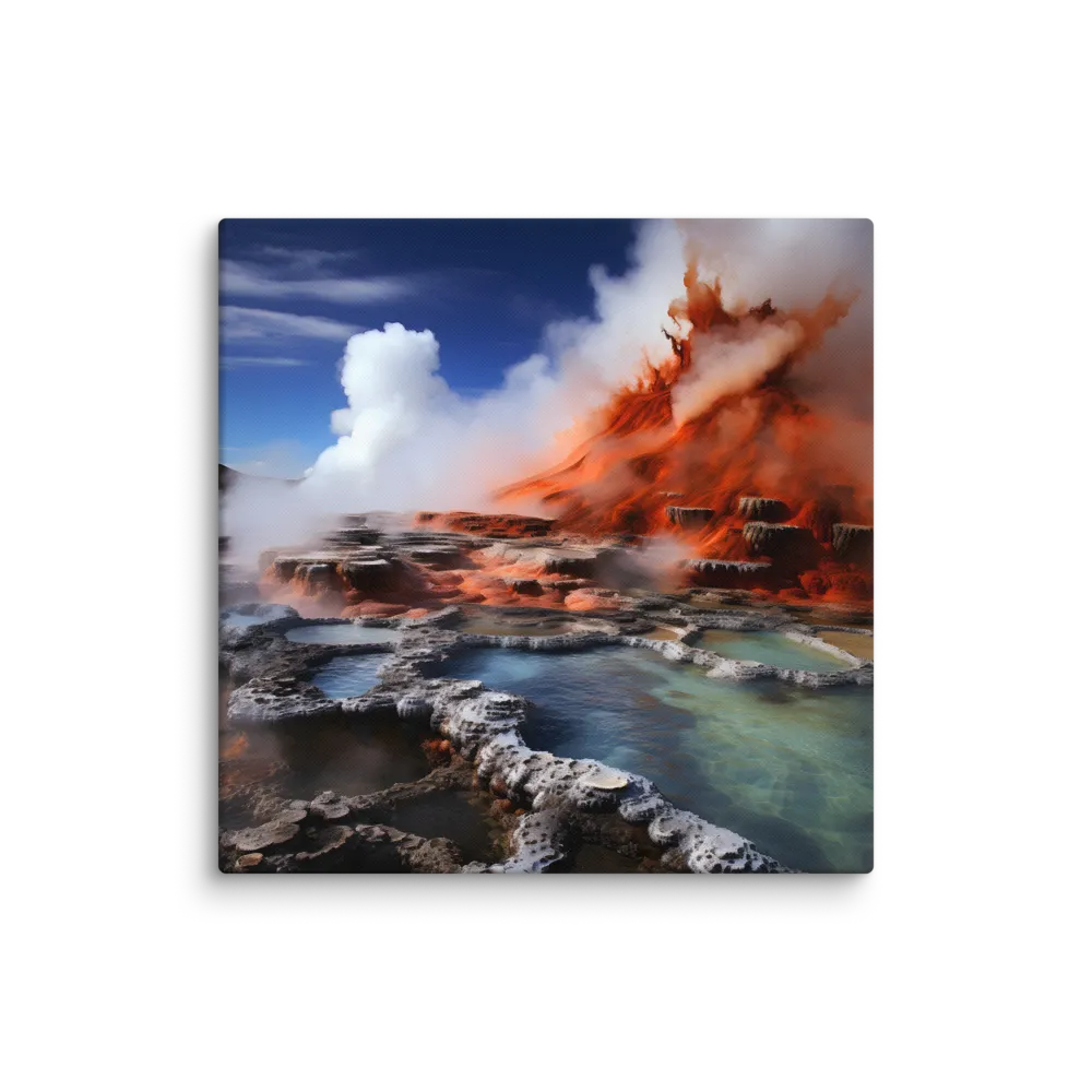 Nature's Fury: The Volcano's Expression | Canvas | 30″×30″