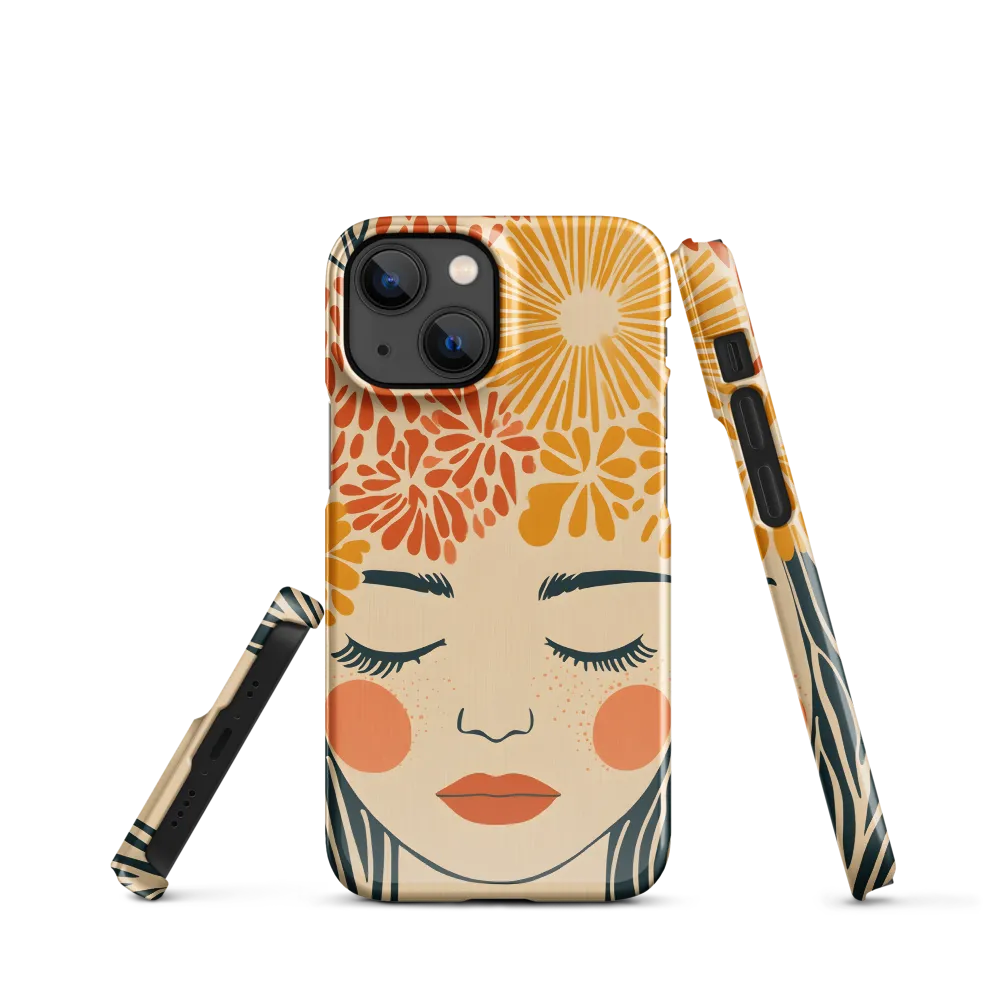 Serenity in Bloom | Phone Case |  13 Mini | Snap Case | Glossy