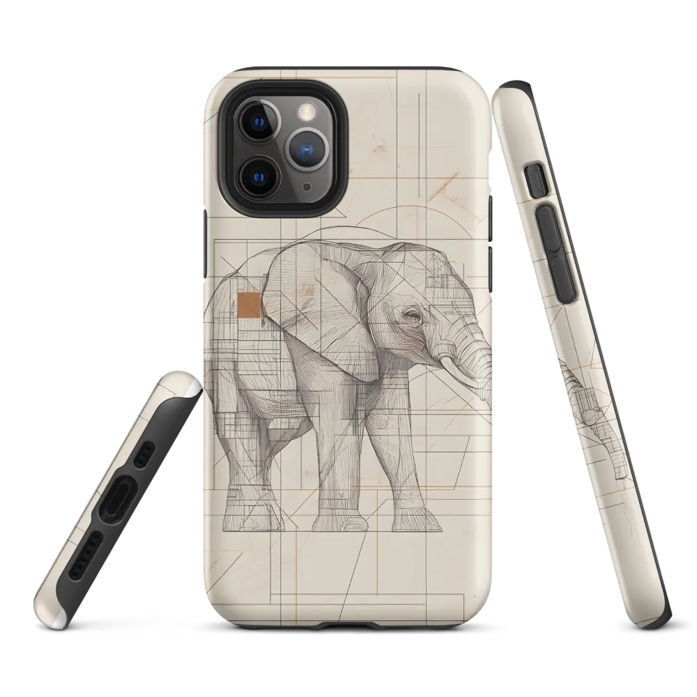 Geometric Elegance: The Steel Elephant