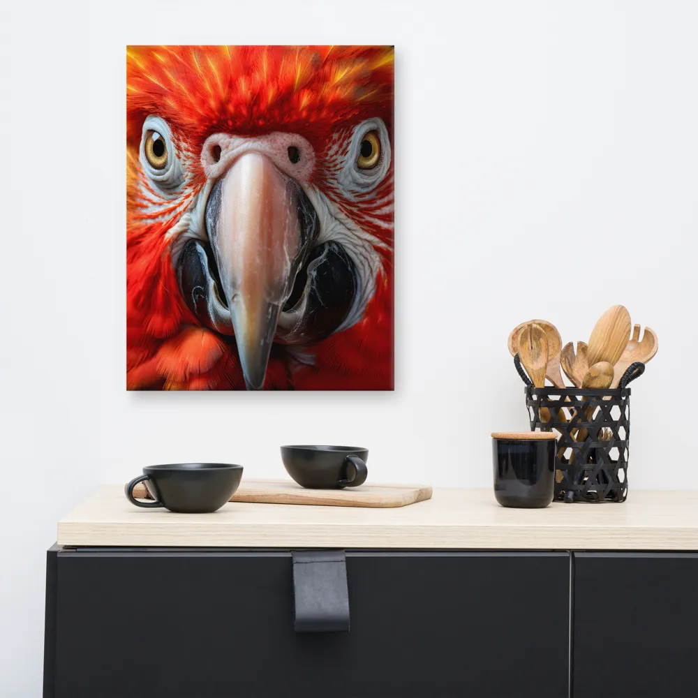 The Fiery Gaze of the Parrot