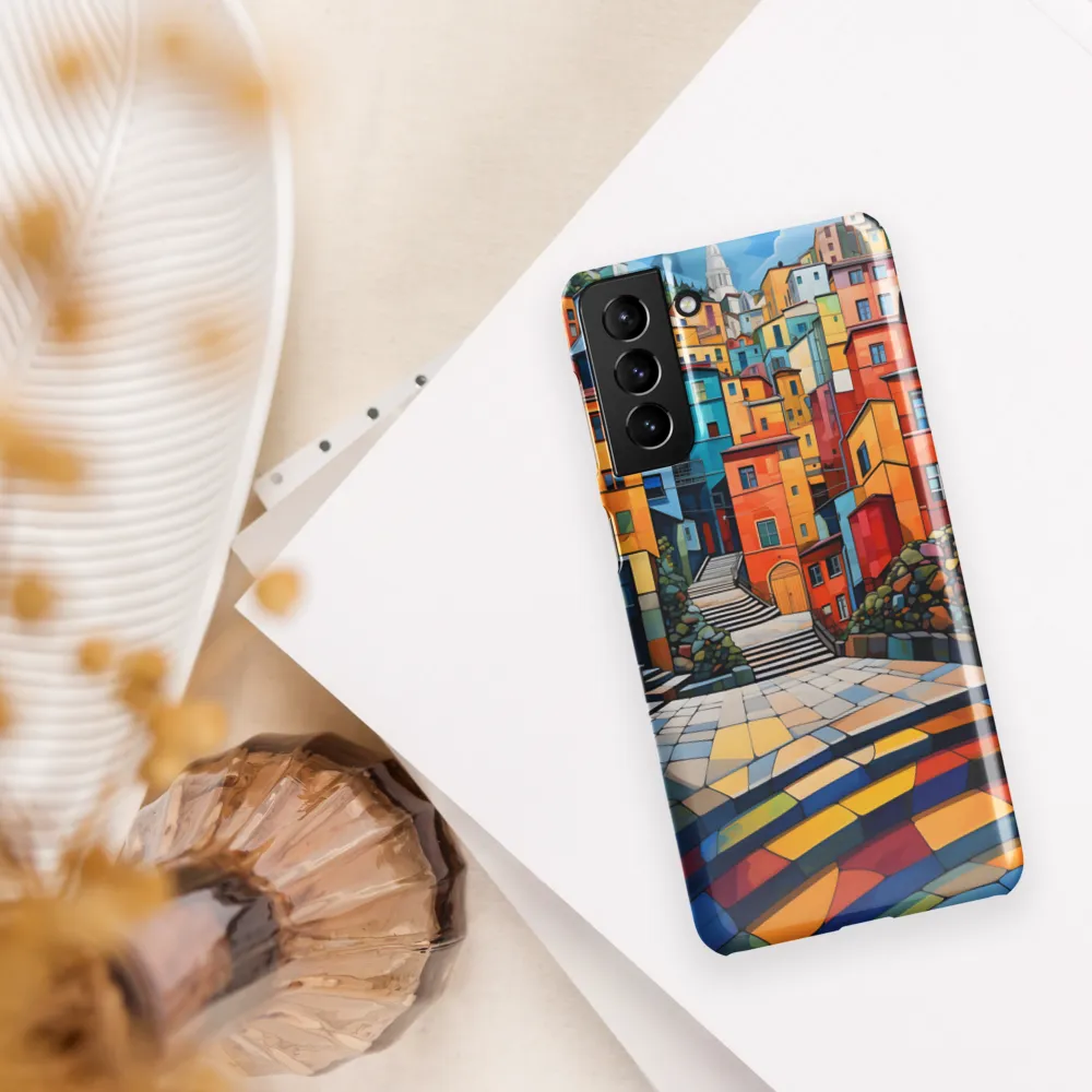 Vibrant Village: A Cubist Journey