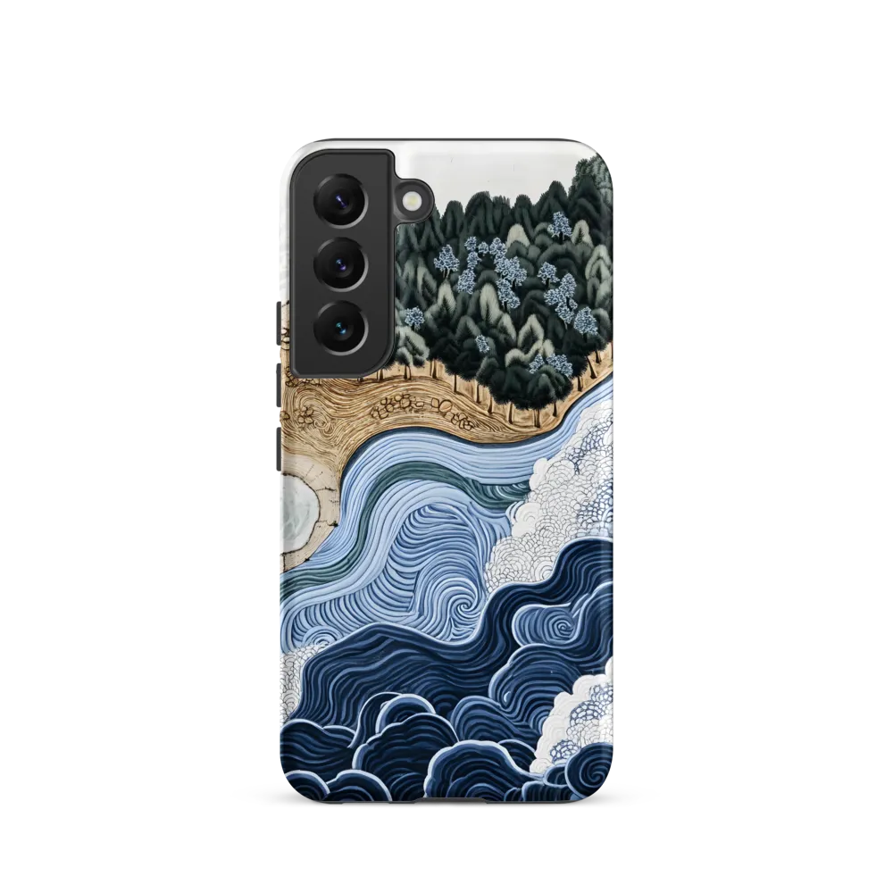 Oceanic Harmony: A Tranquil Landscape | Phone Case |  S22 | Tough Case | Matte