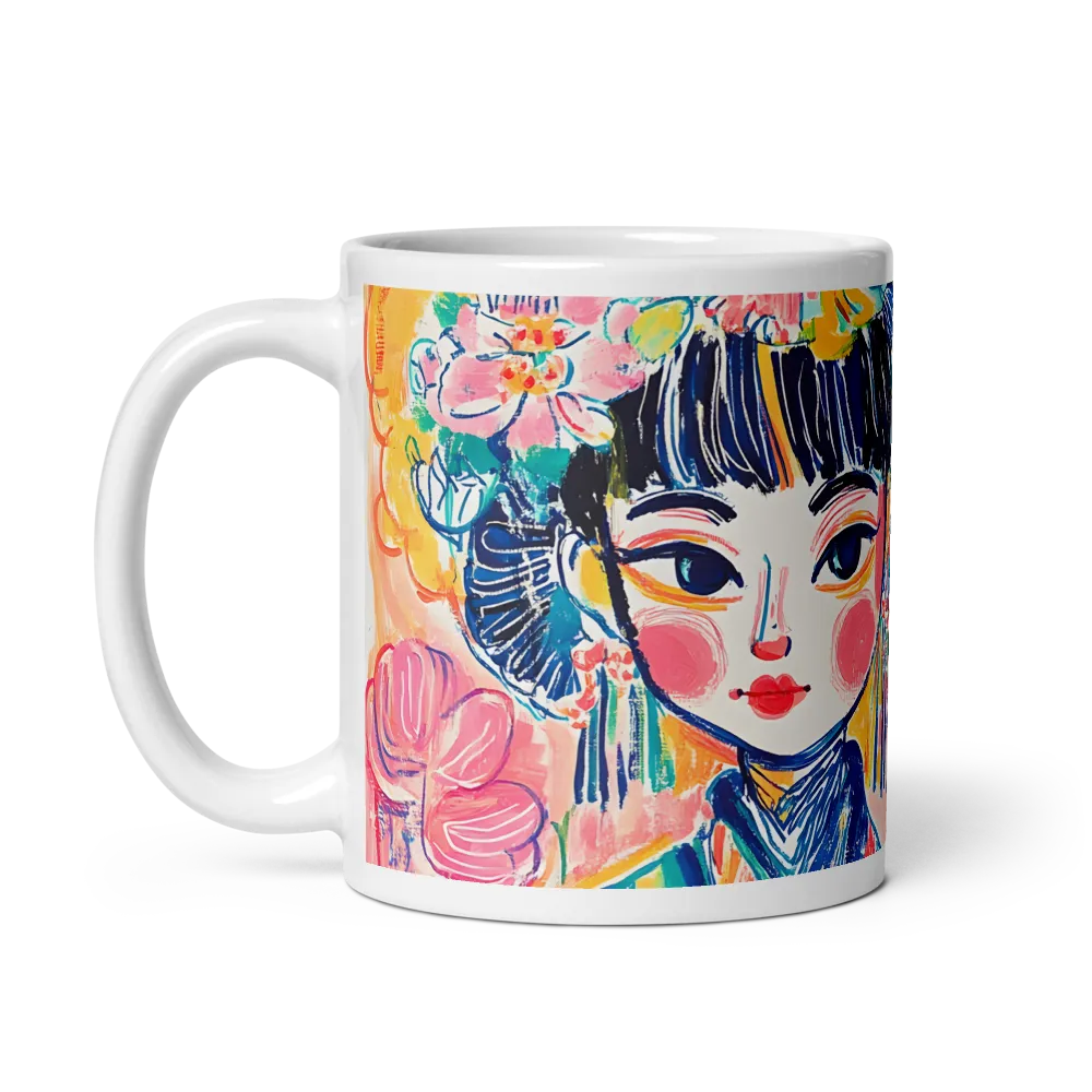 Blossoming Serenity | Mug with White inside | 11 oz