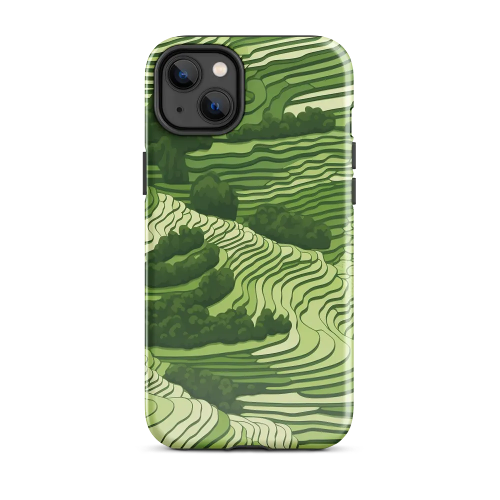 Waves of Green: An Abstract Landscape