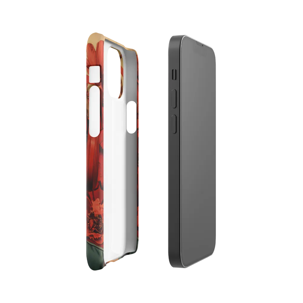 Defiant Portrait in a Floral Realm | Phone Case |  13 Mini | Snap Case | Glossy