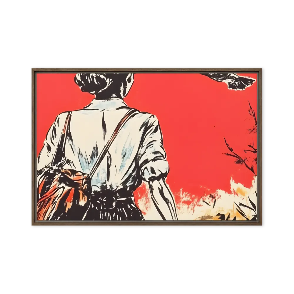 Journey Beyond the Horizon | Canvas with Brown Frame | 24″×36″