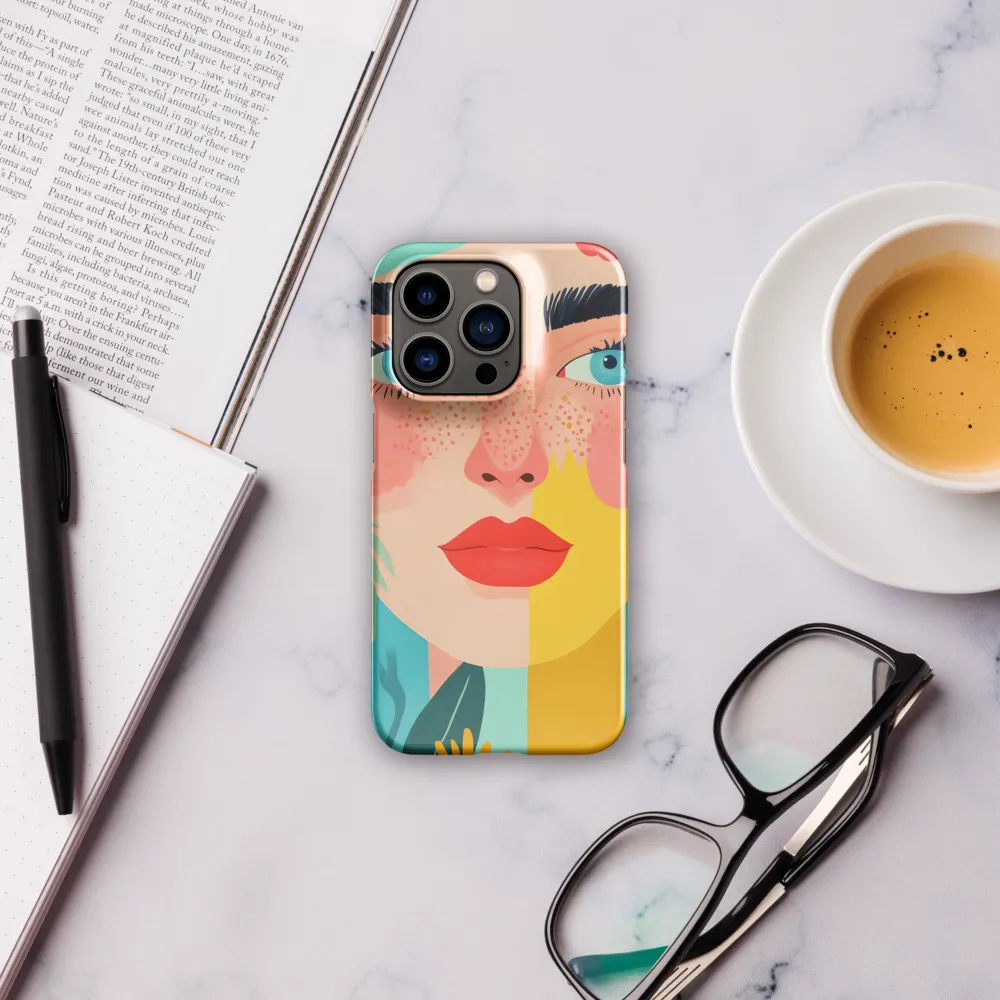 Floral Serenity: A Modern Portrait