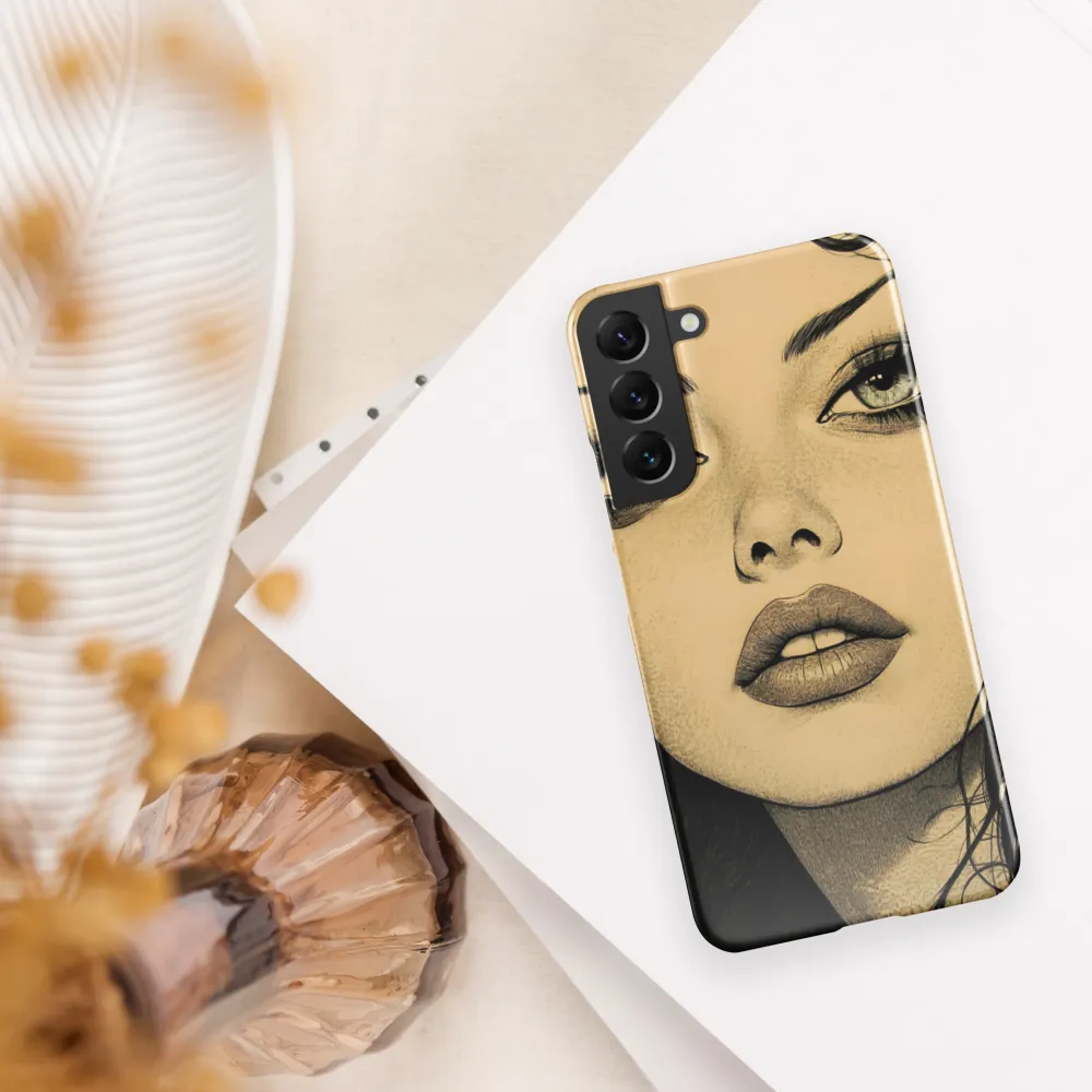 Enigmatic Gaze | Phone Case |  S22 Plus | Snap Case | Glossy