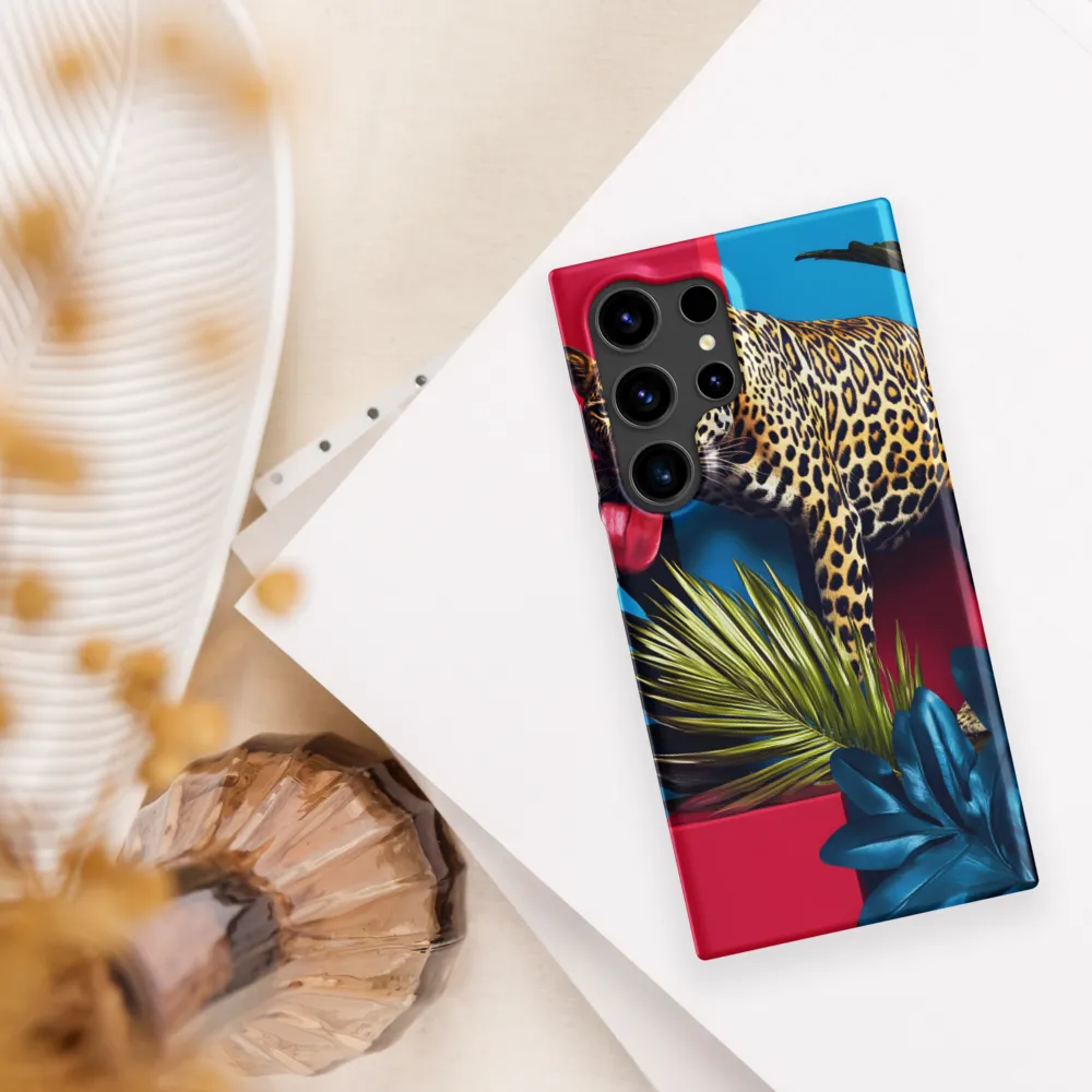 Playful Leopard in Vibrant Paradise