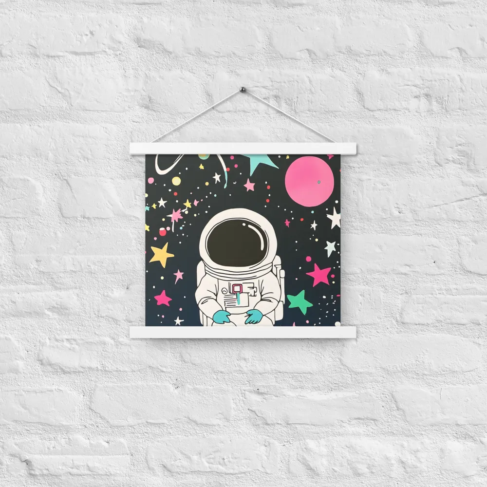 Cosmic Dreamer | Poster With White Wood Hanger | 14″×14″