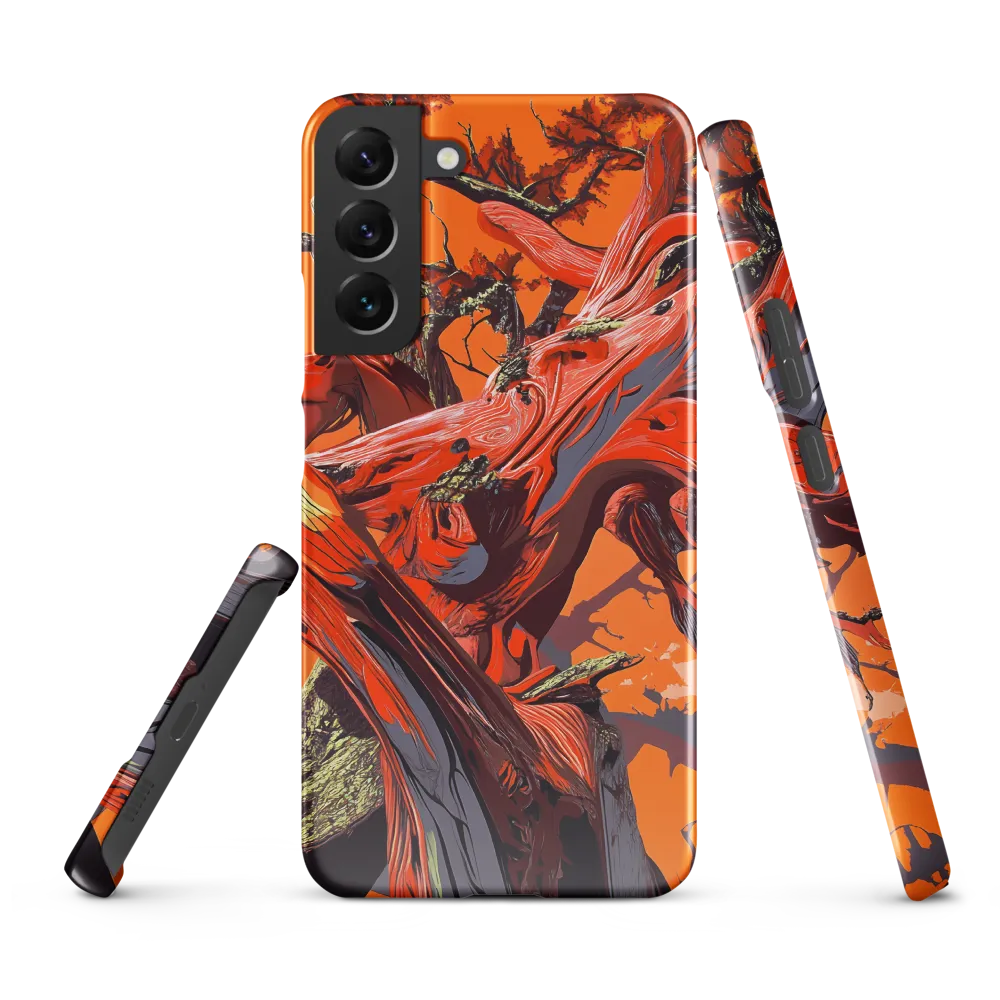Life in Motion: An Abstract Tree | Phone Case |  S22 Plus | Snap Case | Glossy