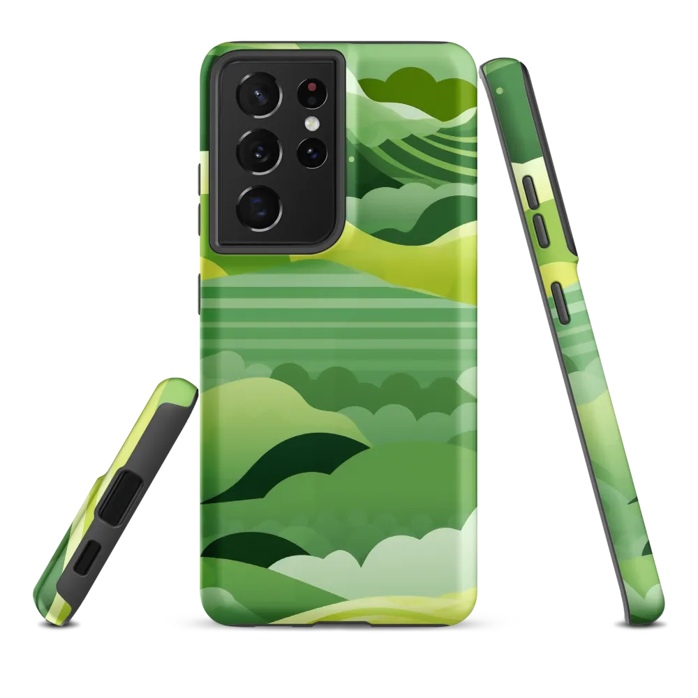 Tranquility in Green Waves
