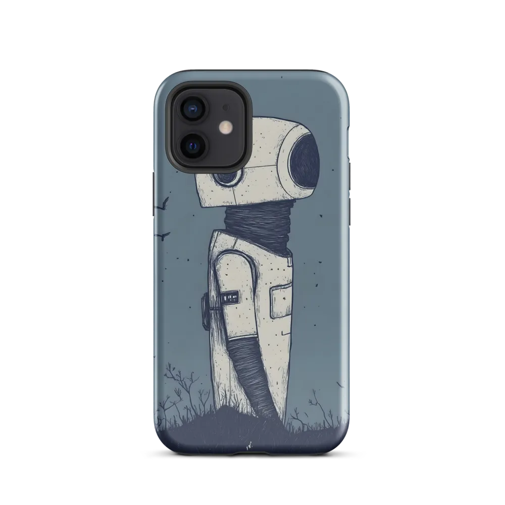 Contemplative Robot in a Barren Landscape