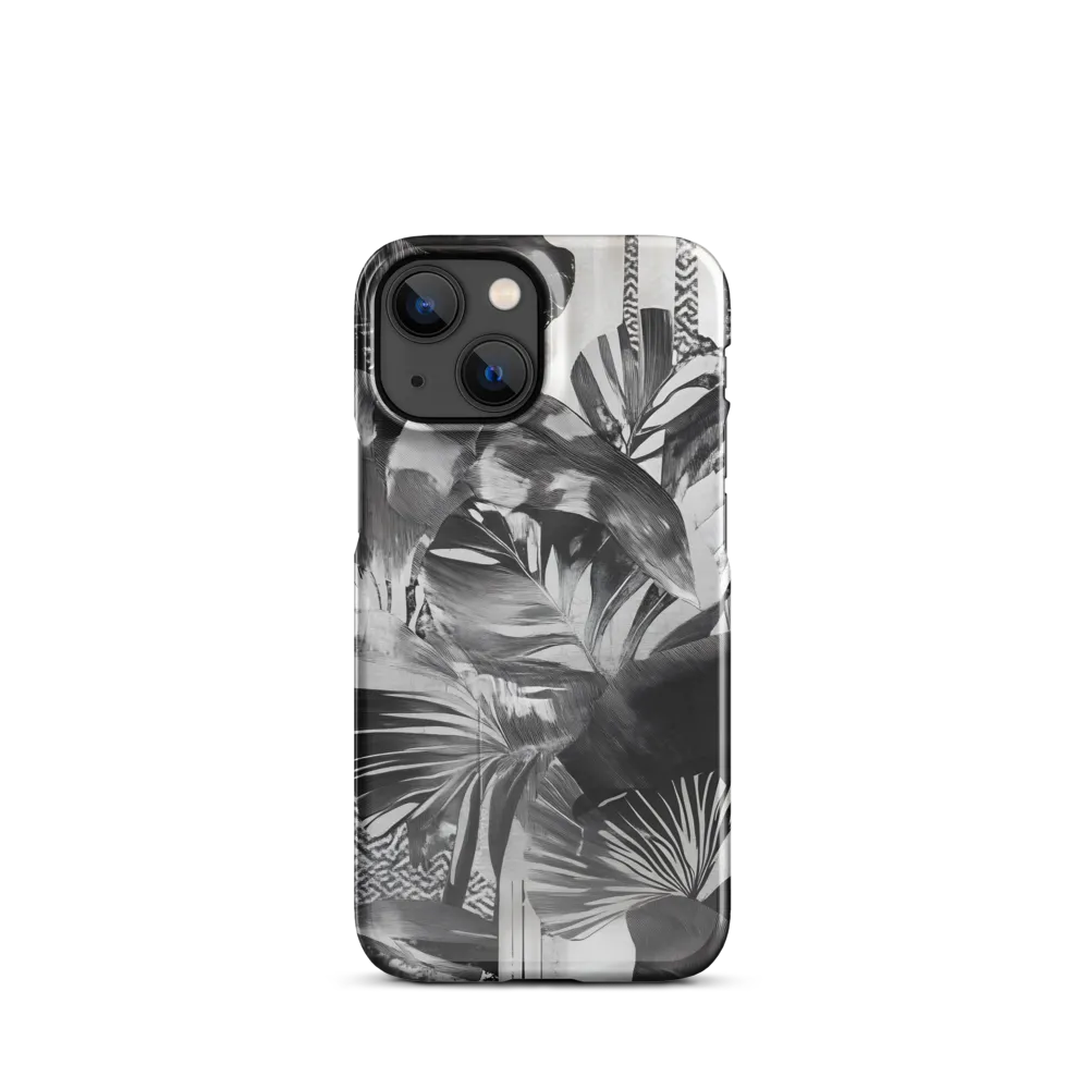 Monochrome Serenity in Tropical Foliage