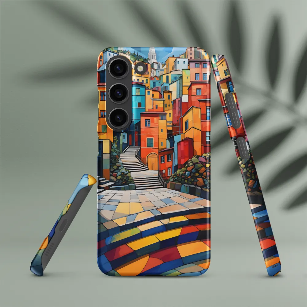 Vibrant Village: A Cubist Journey