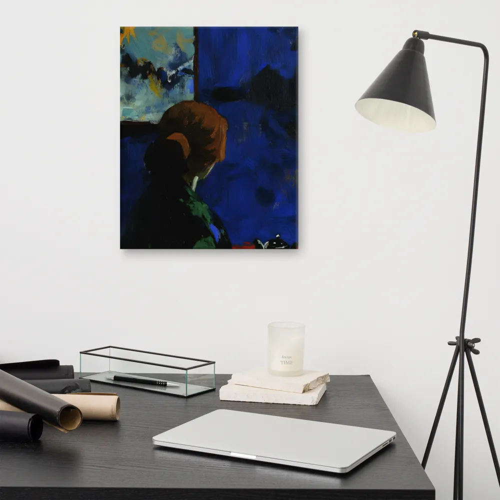Contemplation Under the Night Sky | Canvas | 16″×20″