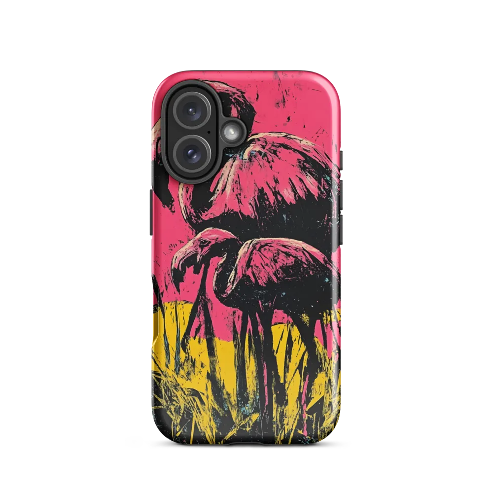 Flamingo Duet: A Pop Art Expression