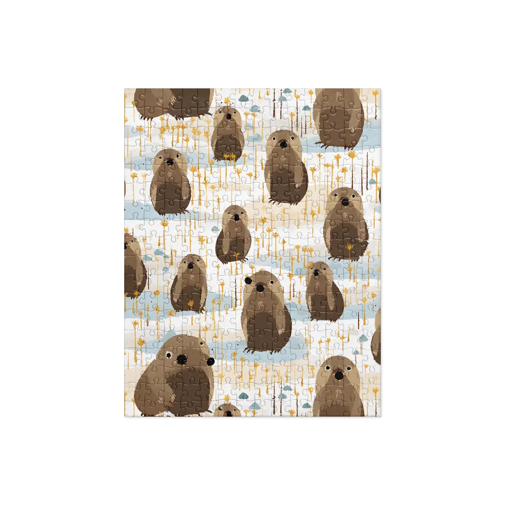 Whimsical Waters: A Celebration of Otters and Seals