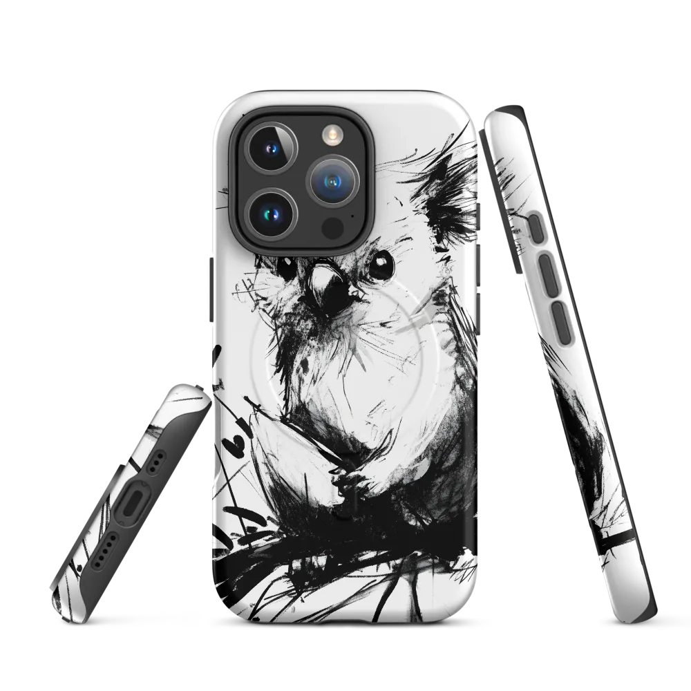 Whimsical Koala in Ink | Phone Case |  16 Pro | MagSafe® Tough Case | Matte