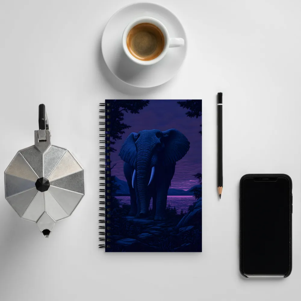 Majestic Twilight: The Guardian of the Night | Spiral Notebook